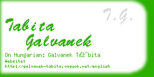 tabita galvanek business card
